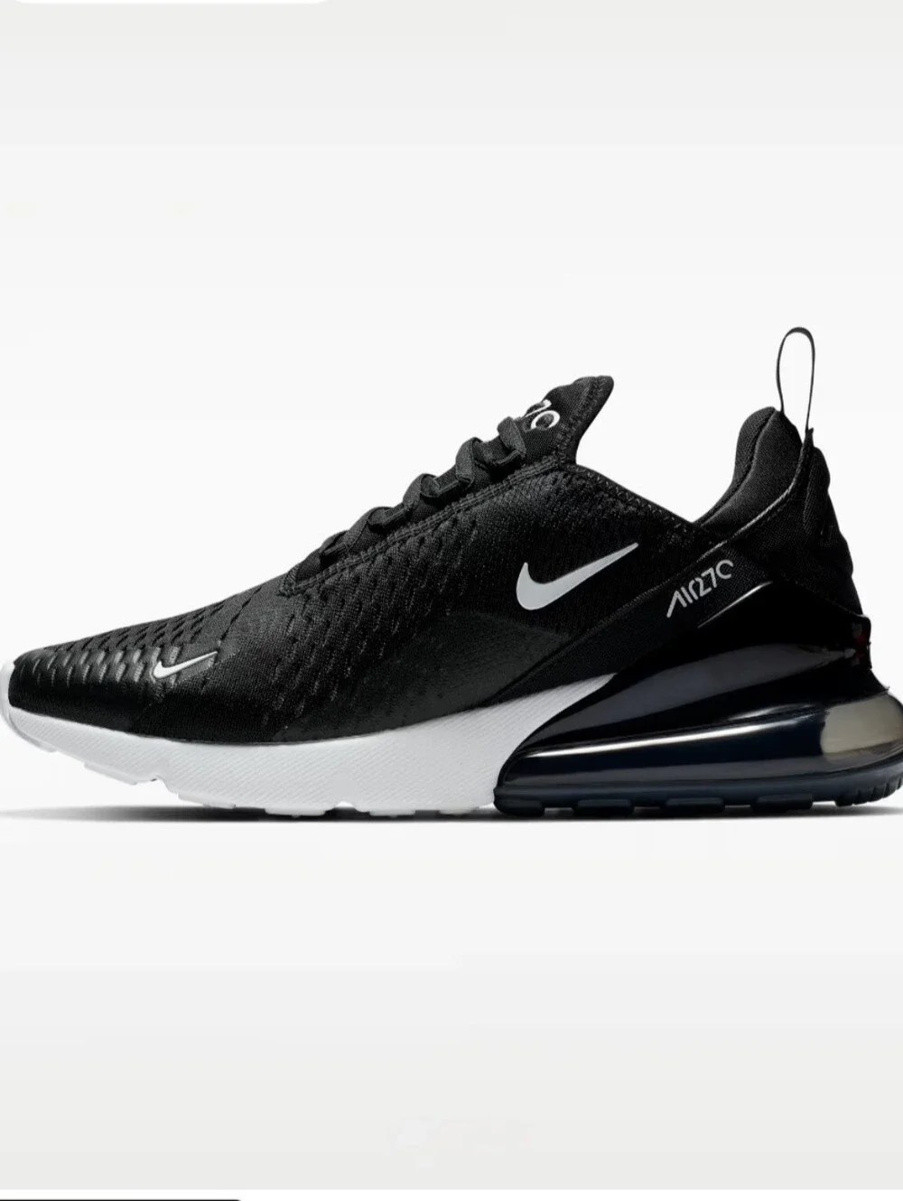 Women's Nike Air Max 270s - Black/white - Size 10